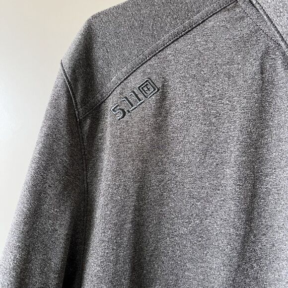 5.11 Tactical Series Men Performance Short Sleeve Polo Gray XL Outdoor Workwear - Picture 3 of 12